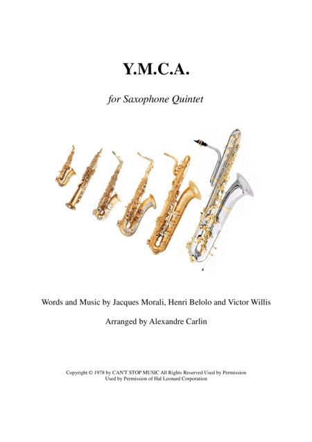 Y.M.C.A. (arr. Alexandre CARLIN)