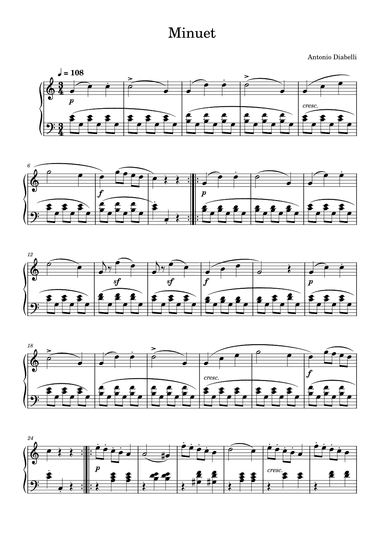 Minuet (arr. Gianluca Giovannetti)