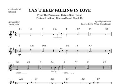 Can't Help Falling In Love (arr. Valdir Maia)