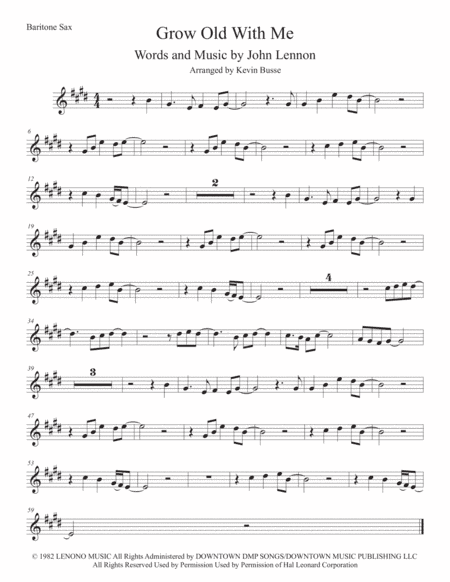 Grow Old With Me (arr. Kevin Busse)