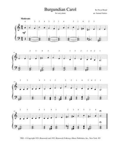 Burgundian Carol (arr. Samuel Stokes)
