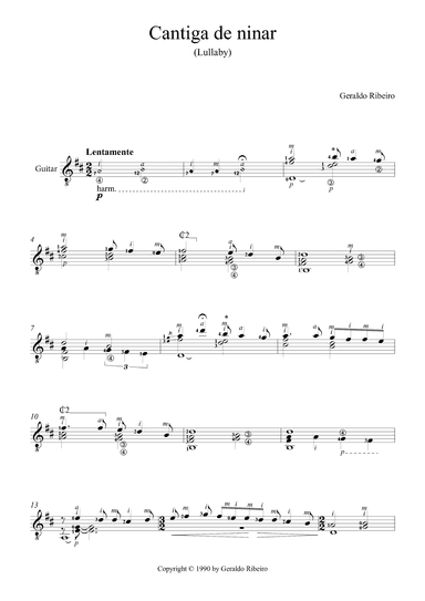 Cantiga de ninar (Lullaby)