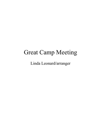 Great Camp Meeting (arr. Linda Leonard-Pell)