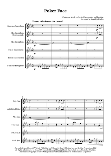 Poker Face (arr. Kayleigh Huelin)