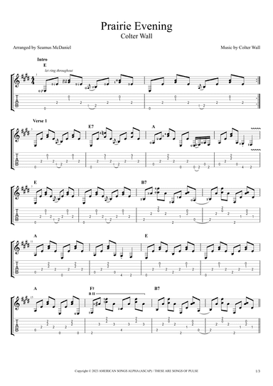 Prairie Evening/sagebush Waltz (arr. Seamus McDaniel)