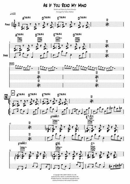 As If You Read My Mind (arr. Hakan Maktav)