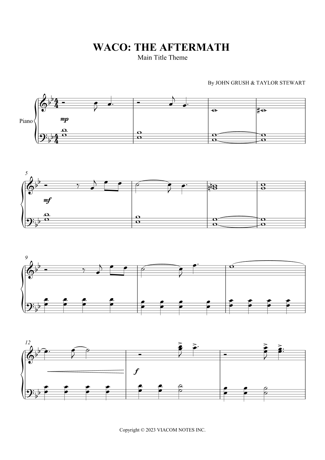 Waco: The Aftermath - Main Title Theme (arr. SCMusic)