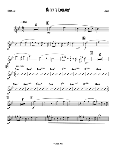 Kitty's Lullaby - Tenor