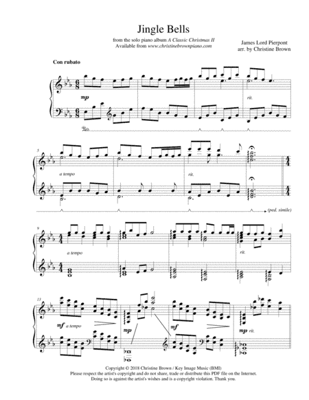 Jingle Bells - holiday medley (arr. Christine Brown)