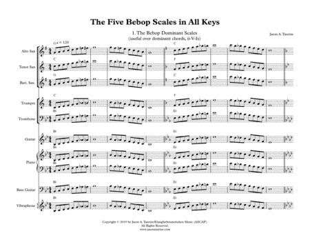 The Five Bebop Scales for Big Band