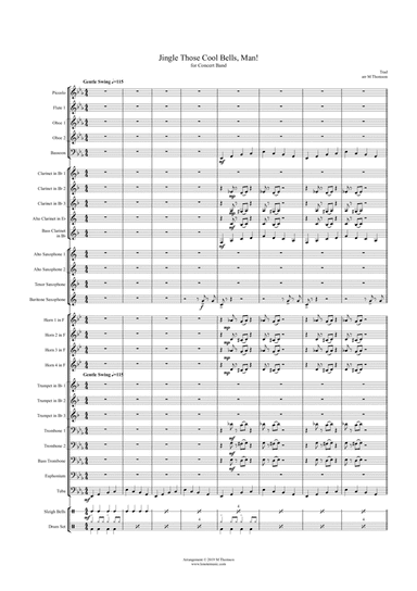 Jingle Those Cool Bells, Man! (arr. M Thomson)
