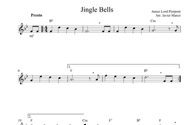 Christmas Carols for Alto Recorder: Jingle Bells (arr. Javier Marcó)