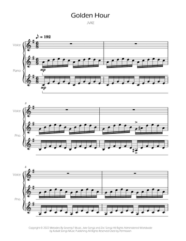 Golden Hour (arr. Ygor Nunes)