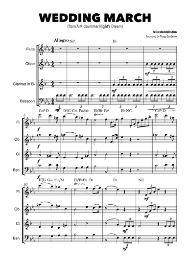 Wedding March (arr. Tiago Cordeiro)