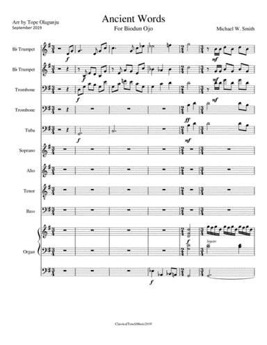 Ancient Words (arr. Tope Olagunju)
