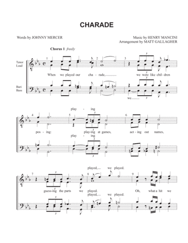 Charade (arr. Matt Gallagher)