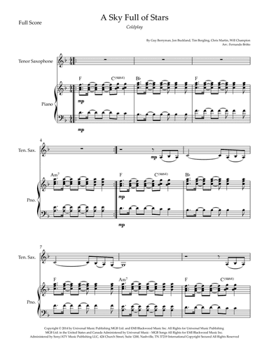 A Sky Full Of Stars (arr. Fernando Britto)