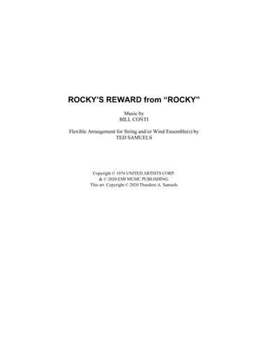 Rocky's Reward (arr. Ted Samuels)