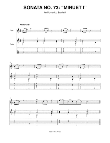Sonata No. 73: “Minuet I” (arr. Mark Phillips)