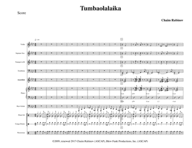 Tumbaolalaika (arr. Chaim Rubinov)