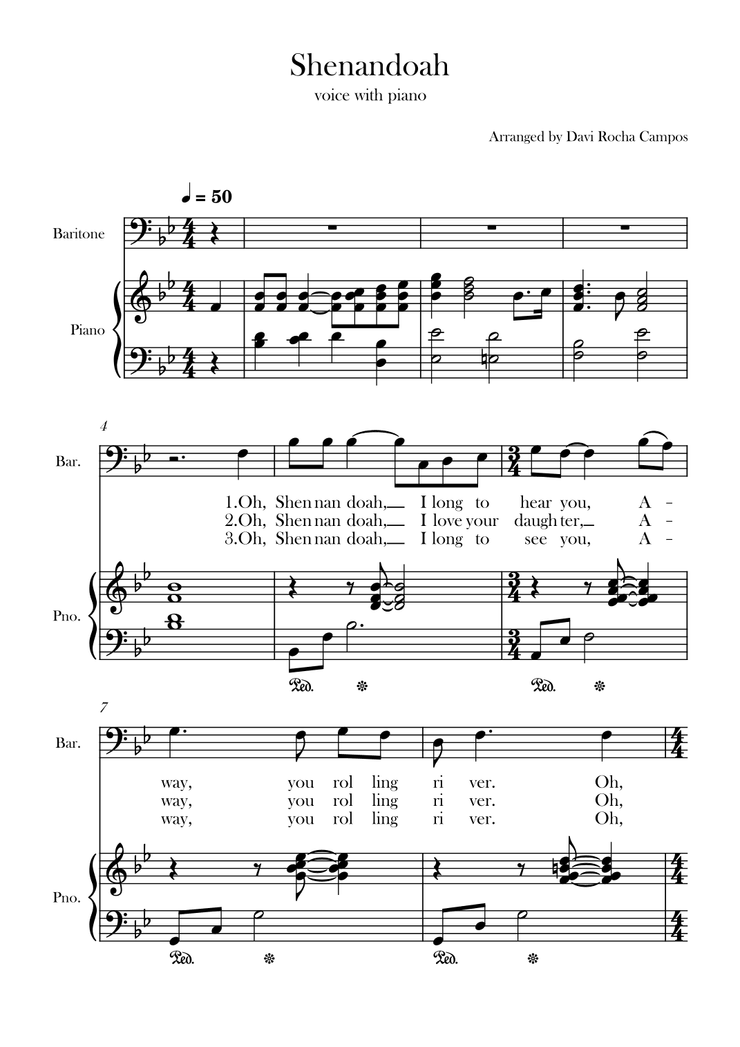 Shenandoah (arr. Davi Rocha Campos)