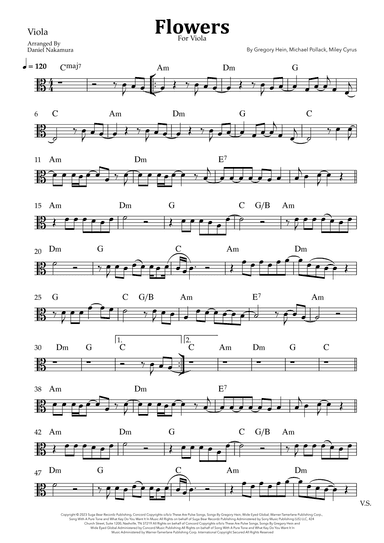 Flowers (arr. Daniel Nakamura)