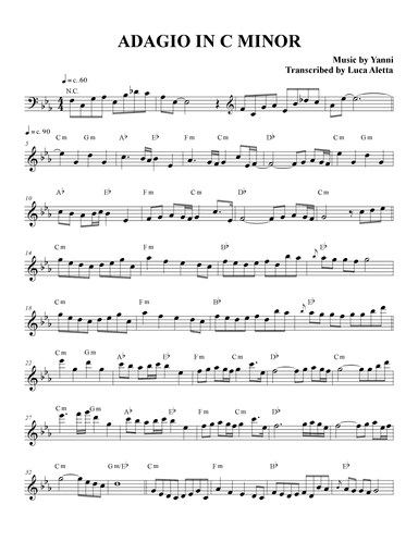 Adagio In C Minor (arr. Luca Aletta)