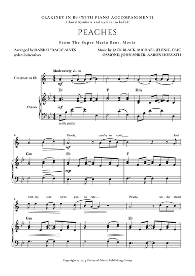 Peaches (arr. Danilo "Daca" Alves)