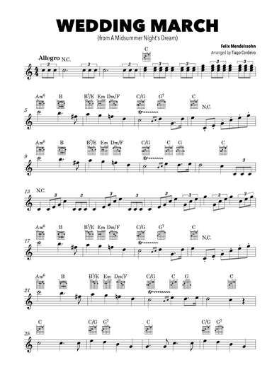 Wedding March (arr. Tiago Cordeiro)