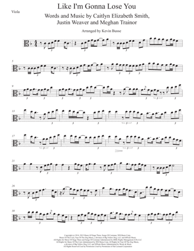 Like I'm Gonna Lose You (arr. Kevin Busse)