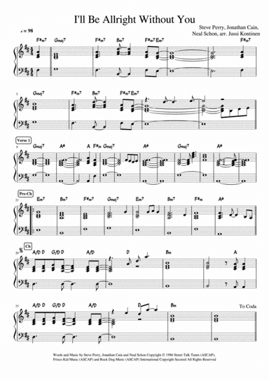 I'll Be Alright Without You (arr. Jussi Kontinen)