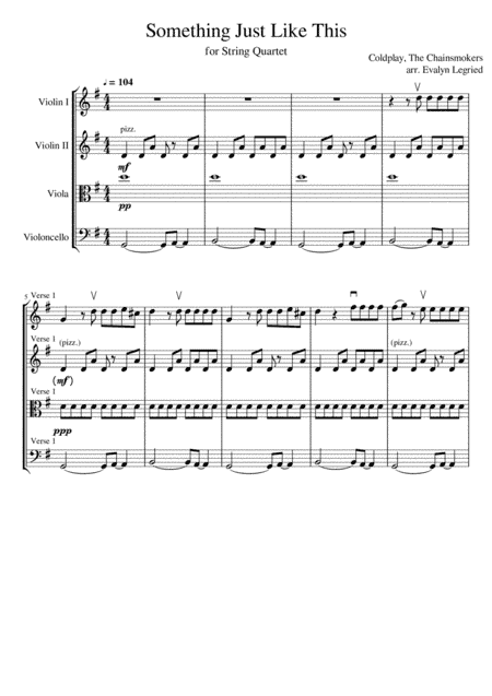 Something Just Like This (arr. Evalyn Legried)