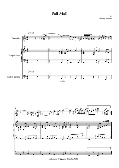 PALL MALL for Baroque trio