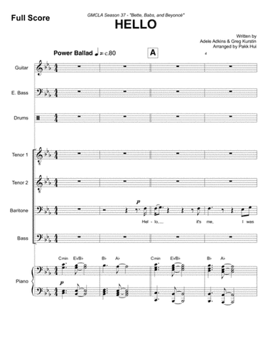 Hello (arr. Pakk Hui)