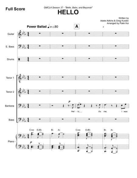 Hello (arr. Pakk Hui)