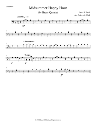 Midsummer Happy Hour (trombone)