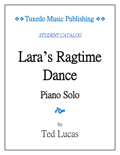 Lara's Ragtime Dance - for Piano Solo