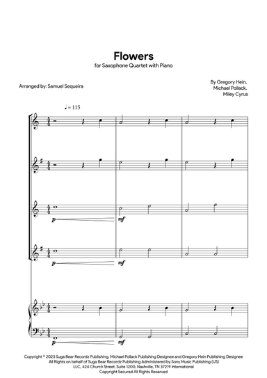 Flowers (arr. Samuel Sequeira)