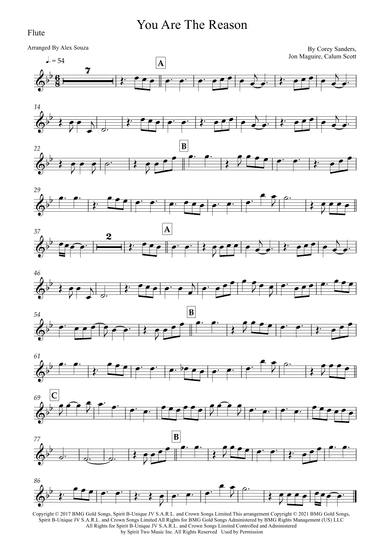 You Are The Reason (arr. Alex Souza)