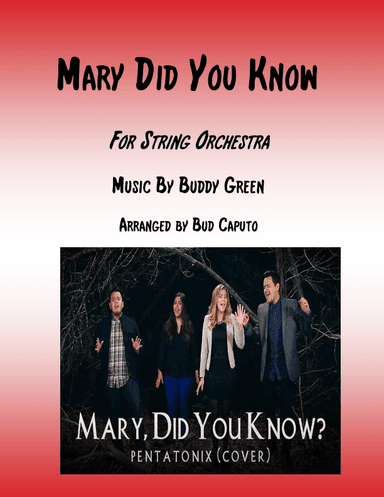 Mary, Did You Know? (arr. Bud Caputo)