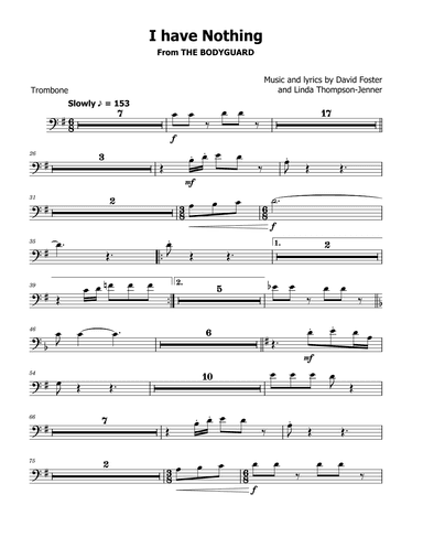 I Have Nothing (arr. David Lartey)