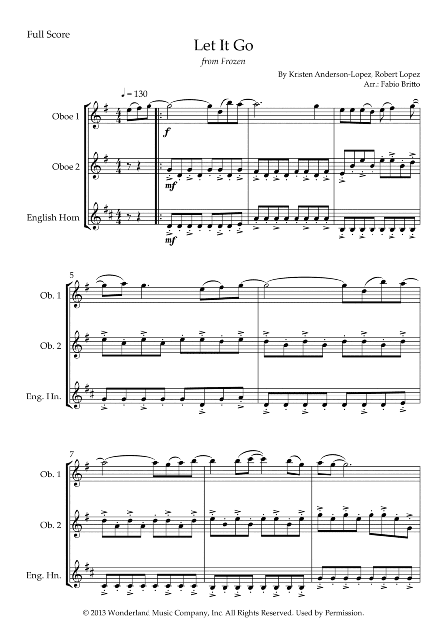 Let It Go (arr. Fabio Britto)