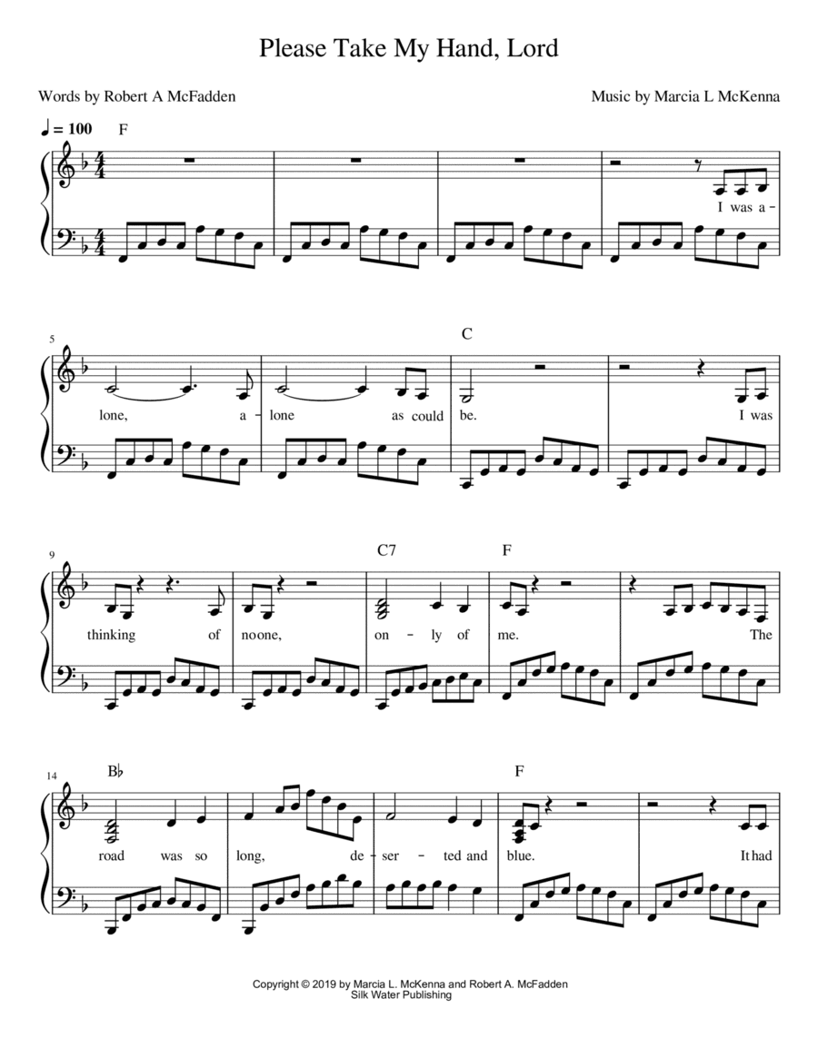 Please Take My Hand, Lord