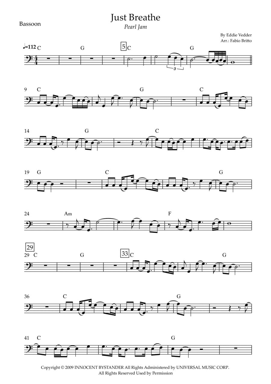 Just Breathe (arr. Fabio Britto)
