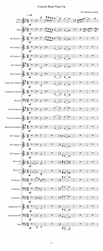 Concert Band Tune Up