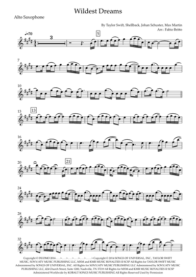 Wildest Dreams (arr. Fabio Britto)