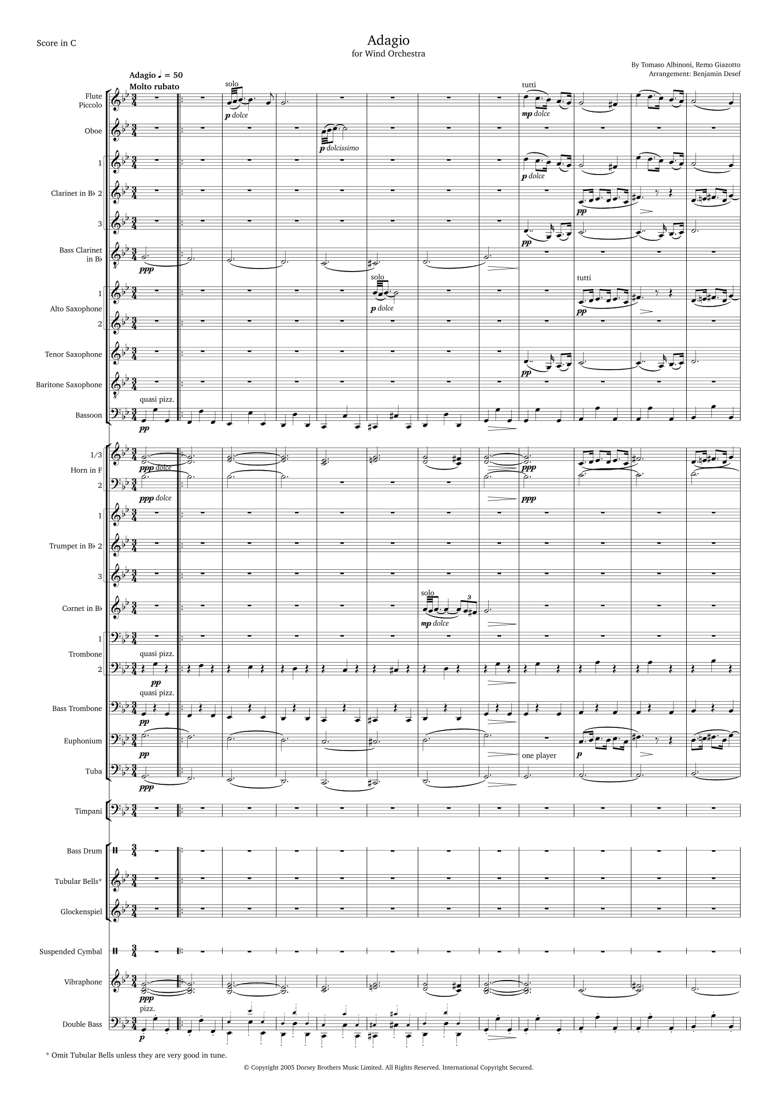 Adagio (arr. Benjamin Desef)