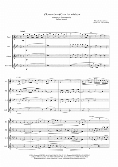 Over The Rainbow (from The Wizard Of Oz) (arr. Stefano Sposetti)