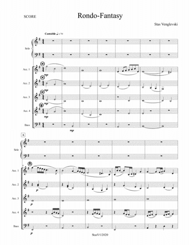 Rondo-Fantasy by Stas Venglevski (for solo accordion with the accordion orchestra)