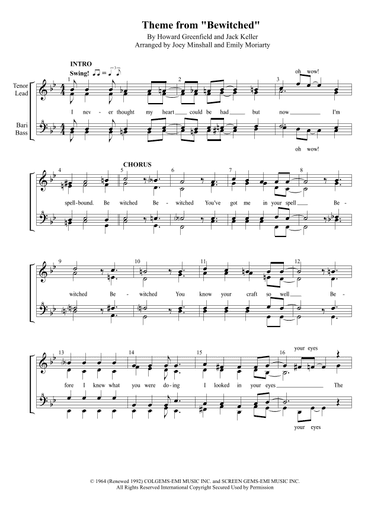 Theme From "bewitched" (arr. Joey Minshall and Emily Moriarty)